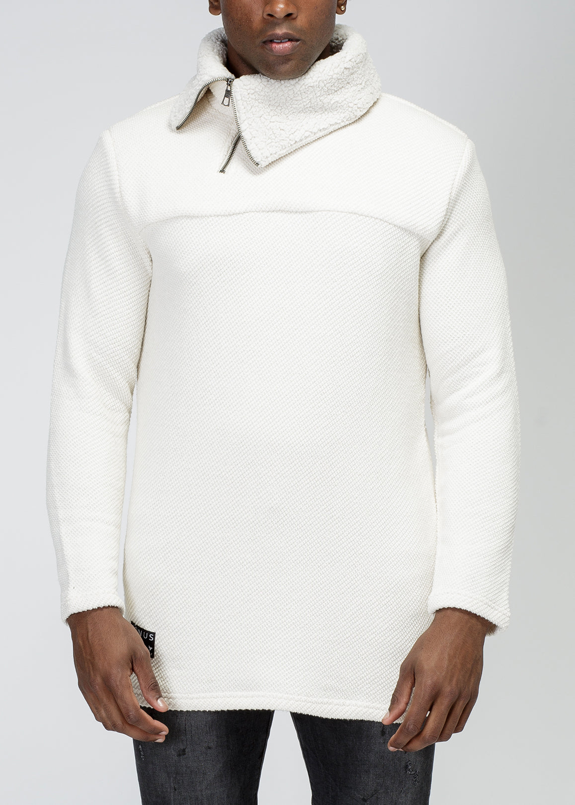 Mens ivory hotsell turtleneck sweater