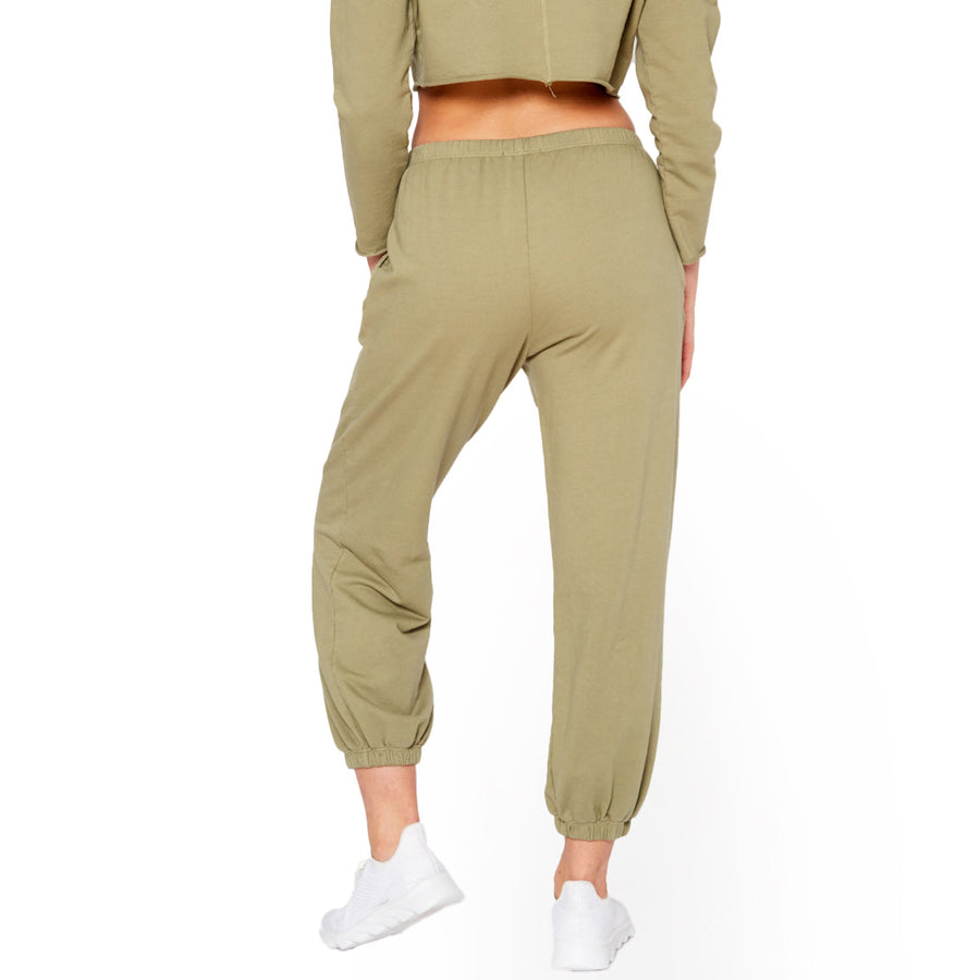 Essential French Terry Sweatpants In Olive