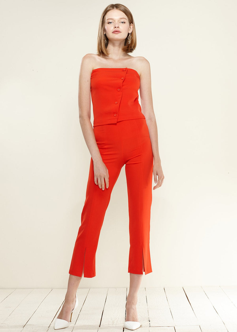 High-Waisted Cropped Pants - shopatkonus