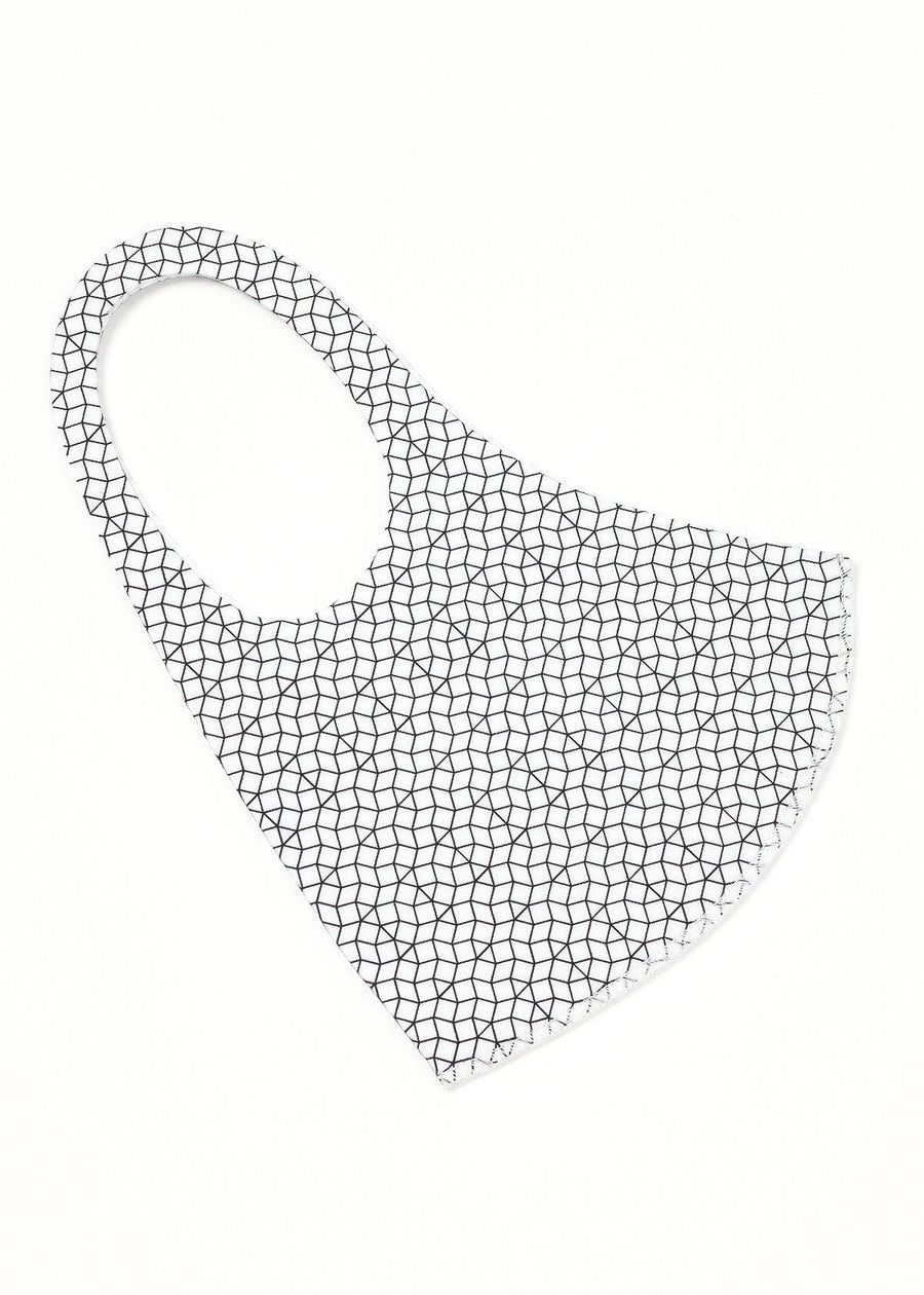 Konus Anti Bacterial Geometric Mask in White [3PCS SET] - shopatkonus