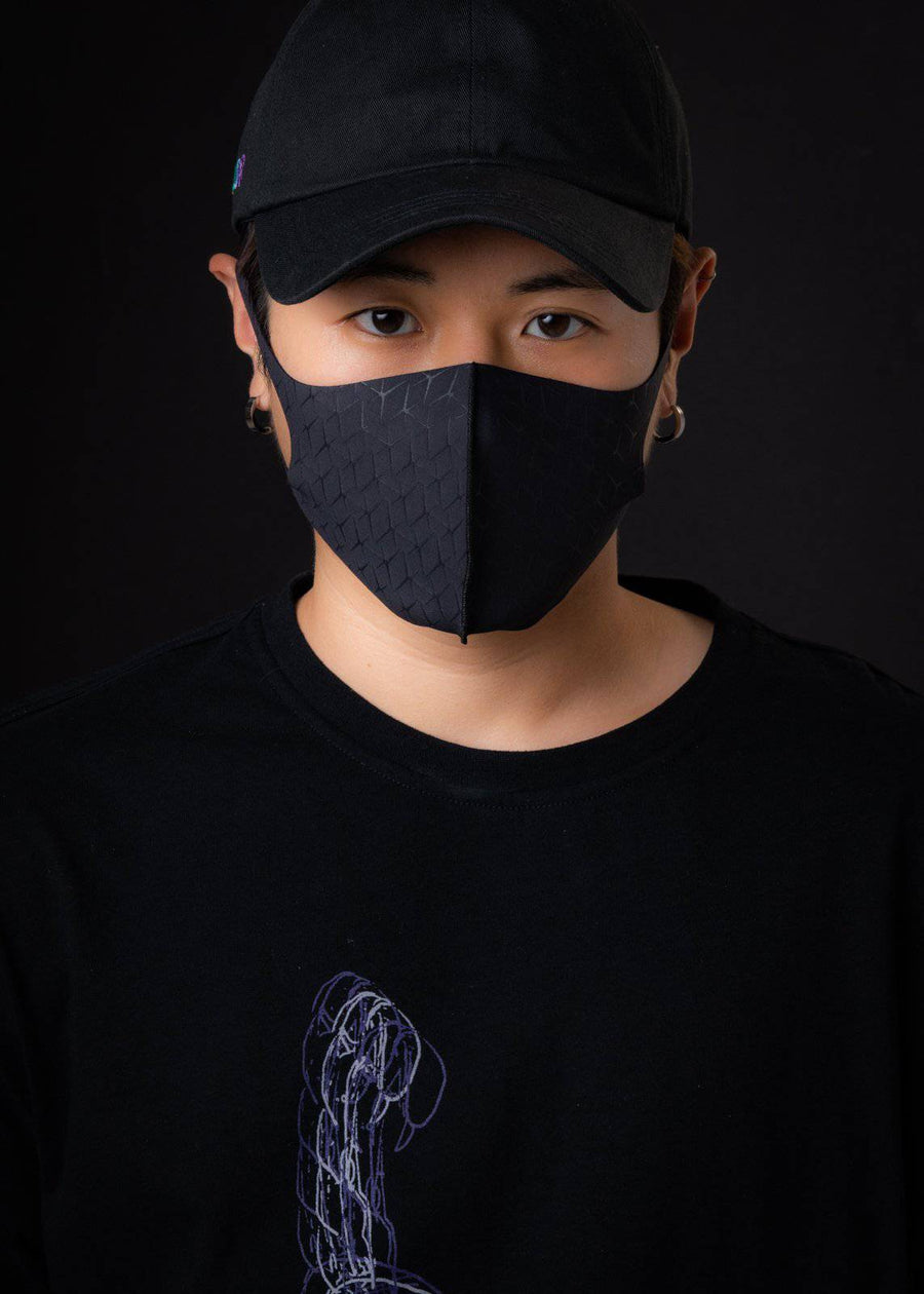 Konus Anti Bacterial Starlink 3D Mask in Black [3PCS SET] - shopatkonus