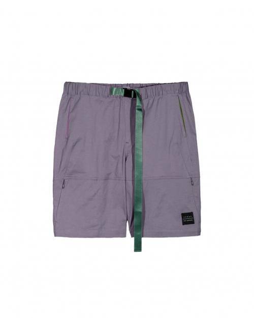 Konus Men's Stretch Twill Shorts w/ Nylon Tape Closure in Purple